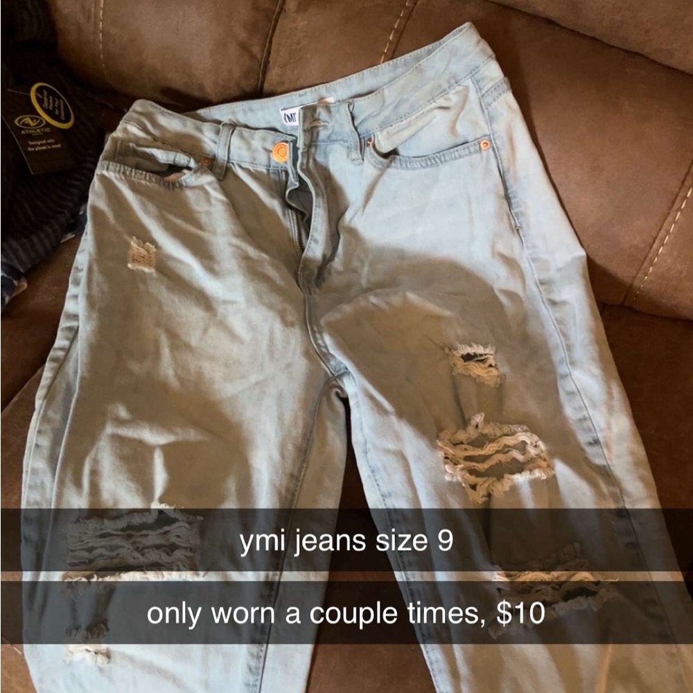 YMI Blue Skinny Jeans Distressed Casual
